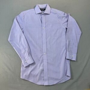 Lauren Ralph Lauren Black Label Shirt 14.5 33 Purple Men's Long Sleeve‎ Slim Fit